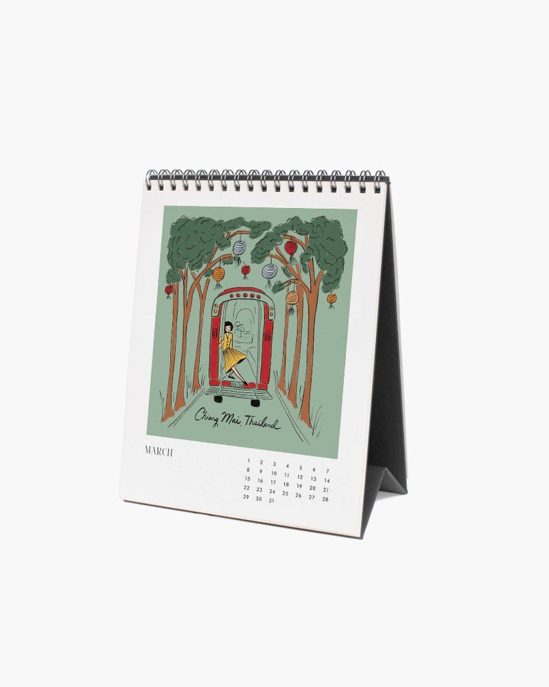 
                      
                        Desk Calendar 2026 - Travel Sketchbook
                      
                    