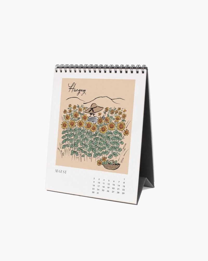 
                      
                        Desk Calendar 2026 - Travel Sketchbook
                      
                    