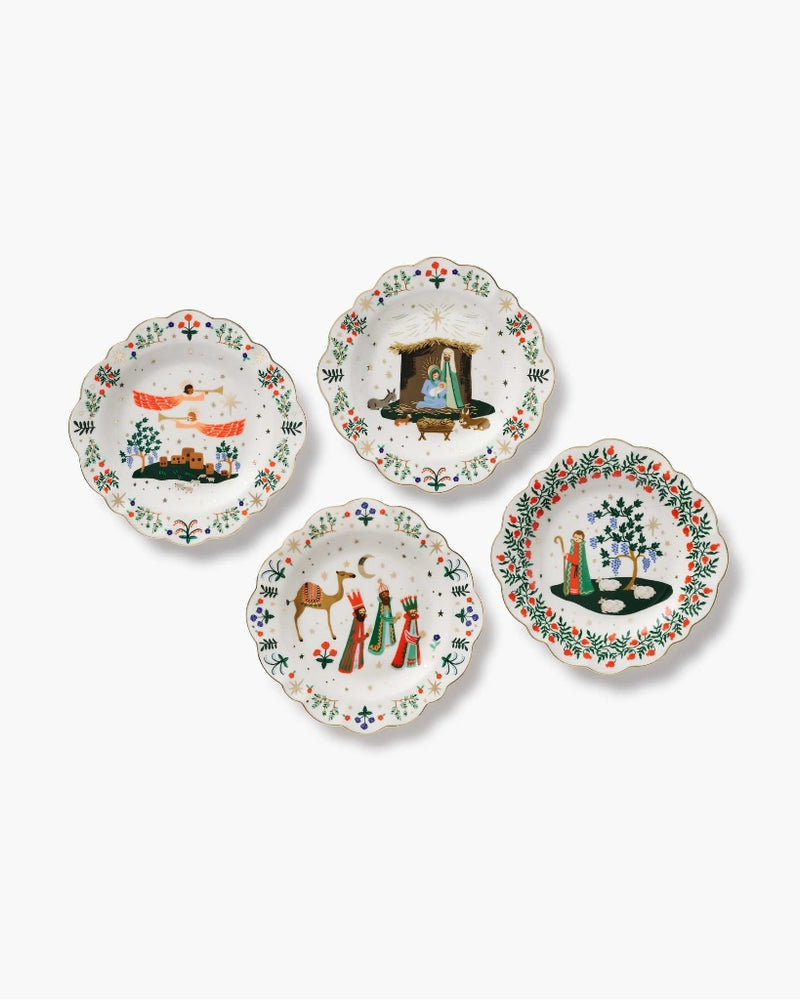 Porcelain Dessert Plate Set - Nativity [PRE ORDER]