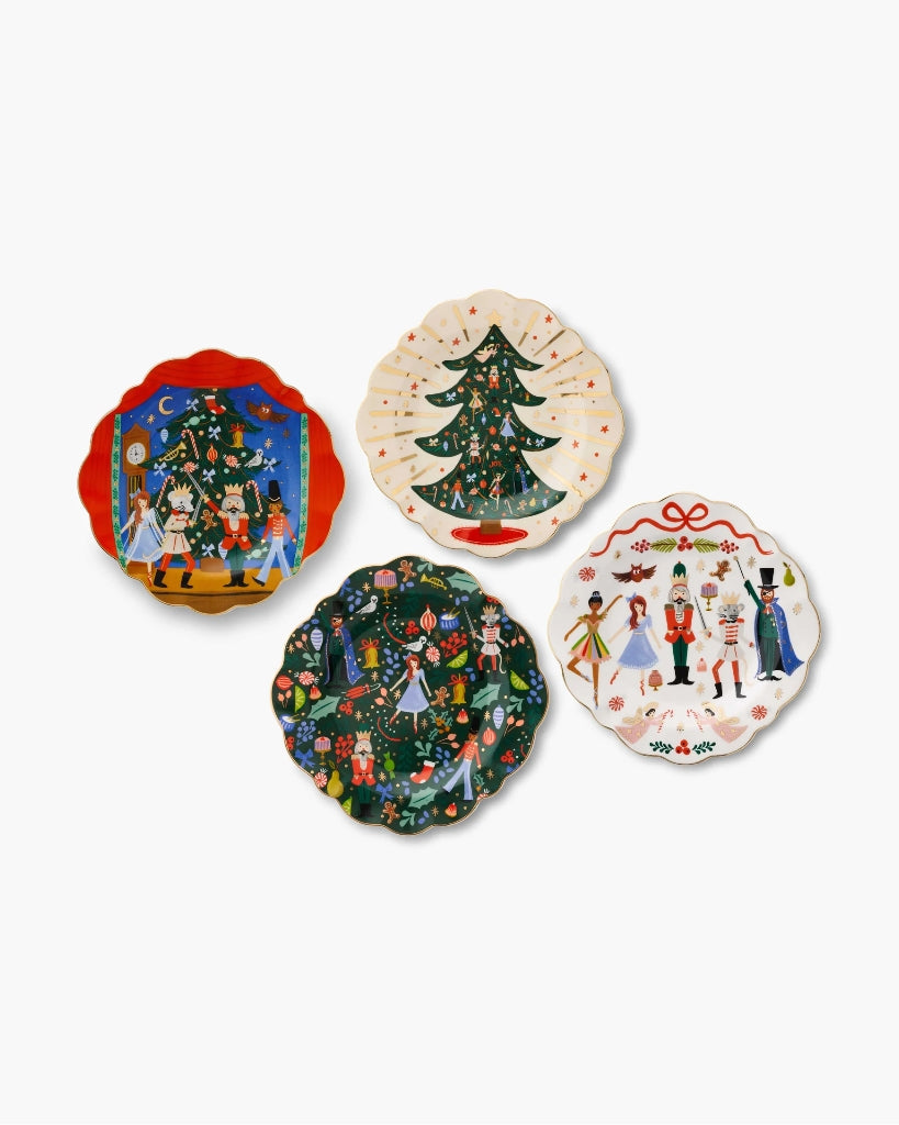 Porcelain Dessert Plate Set - Nutcracker [PRE ORDER]