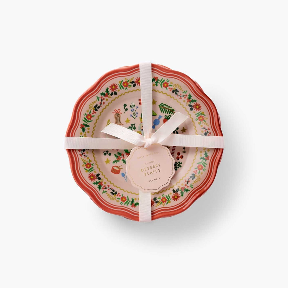 Assorted Dessert Plates - Holly Jolly Nutcracker [PRE ORDER]