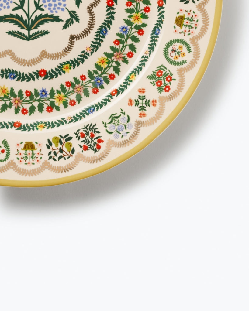 Porcelain Dinner Plate Set - Rosette