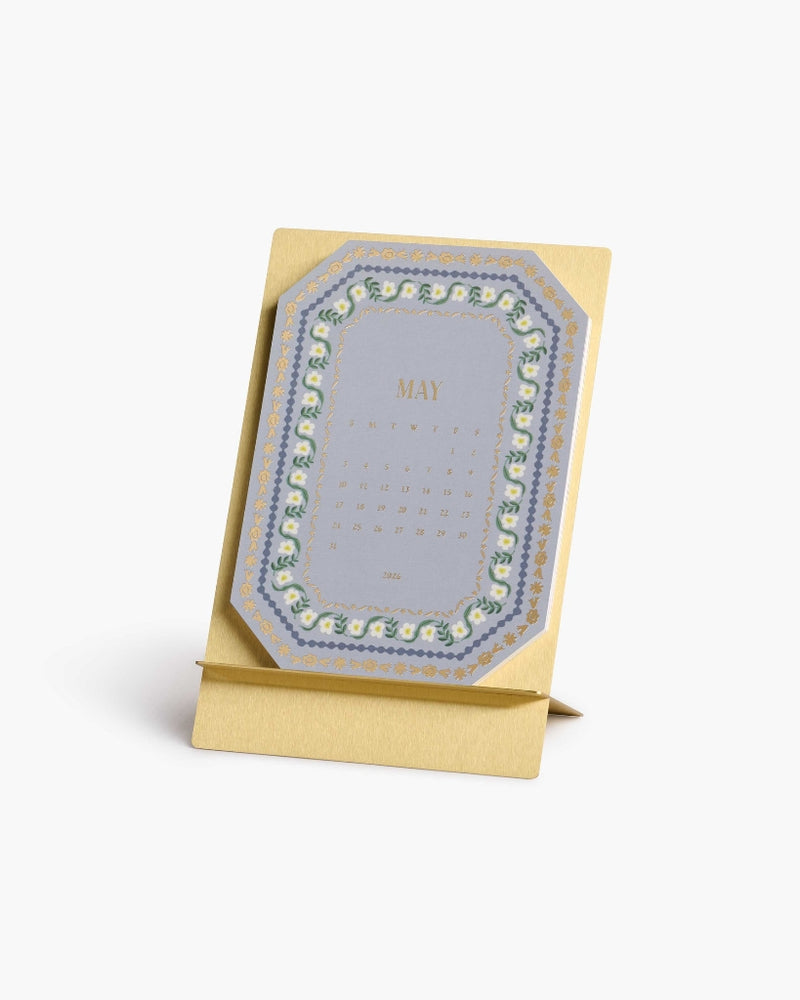 
                      
                        Brass Easel Desk Calendar 2026 - Wildwood
                      
                    
