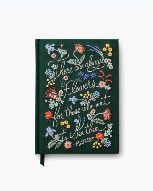 Embroidered Notebook - There Are Always Flowers [PRE ORDER]