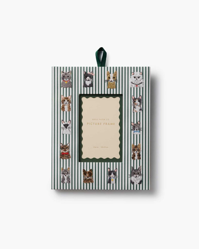 Embroidered Picture Frame - Cool Cats [PRE ORDER]