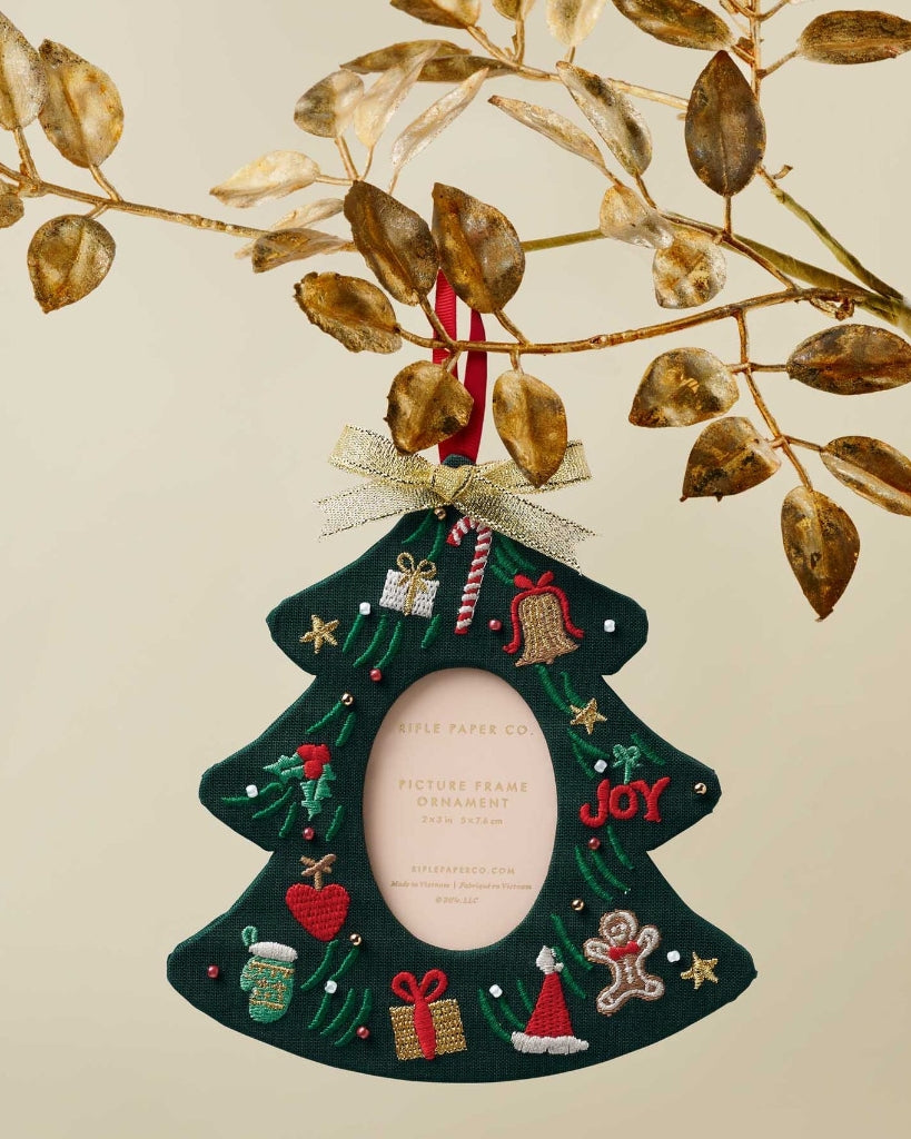 Embroidered Frame Ornament - Christmas Tree [PRE ORDER]