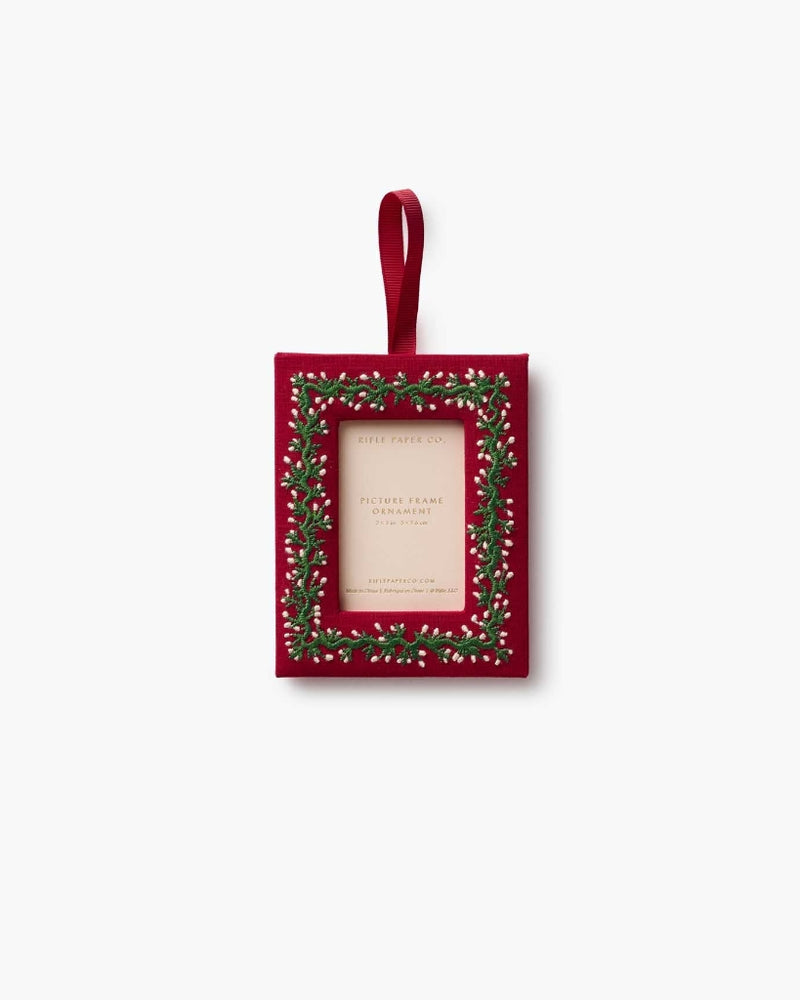 Embroidered Frame Ornament - Garland
