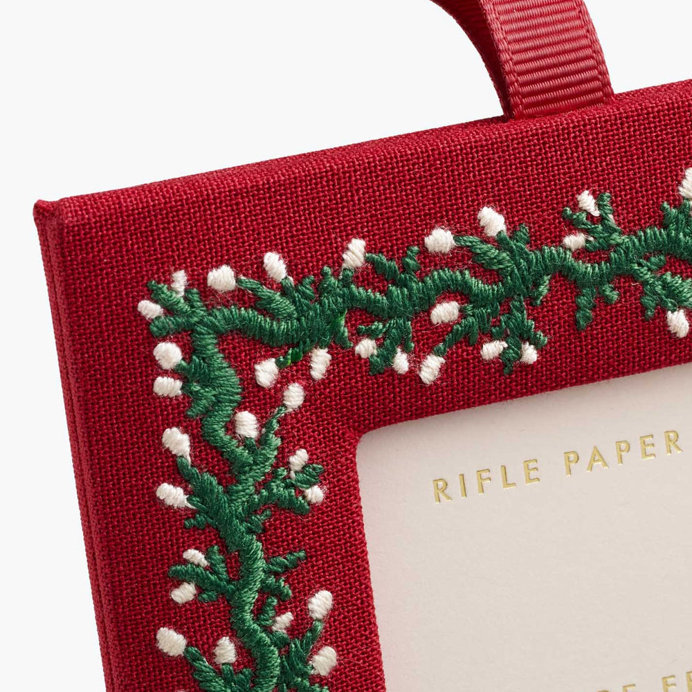 
                      
                        Embroidered Frame Ornament - Garland
                      
                    