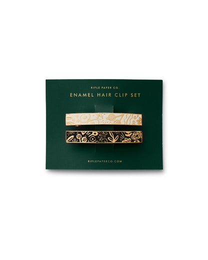 Enamel Hair Clip Set - Tapestry [PRE ORDER]