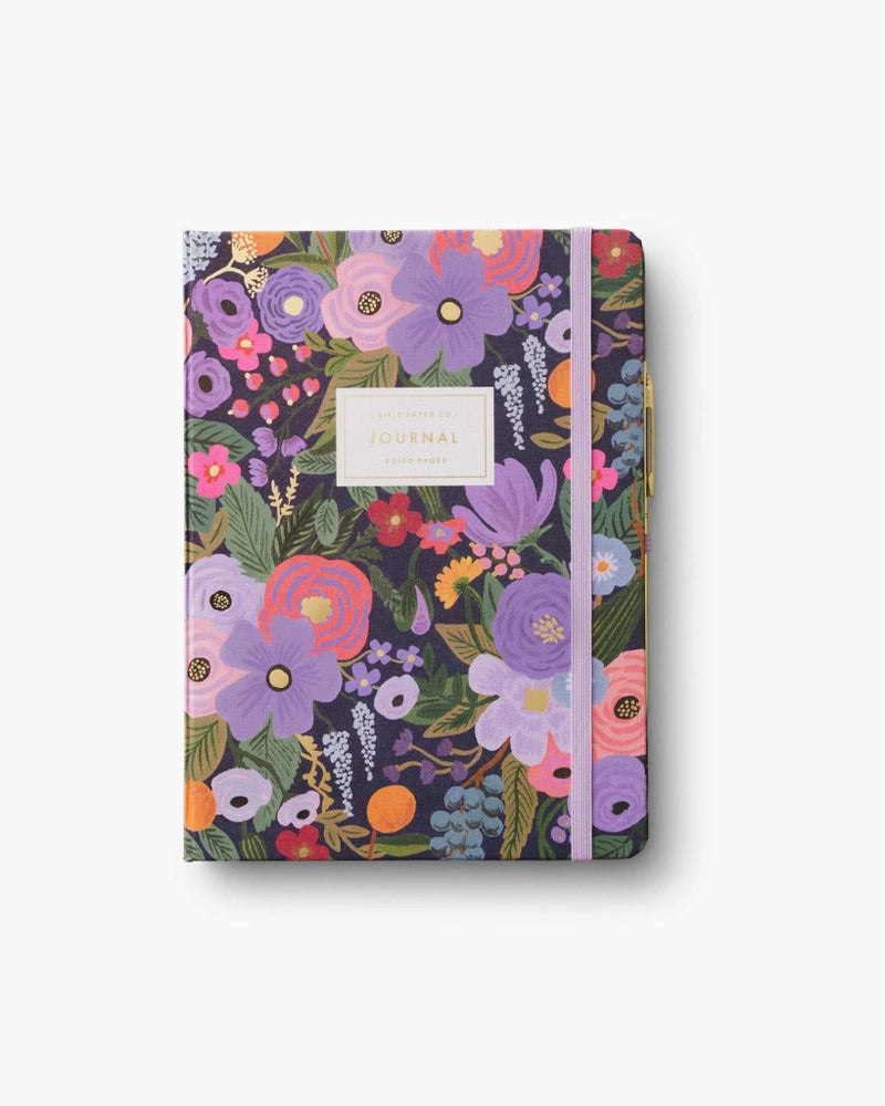 Journal With Pen Set - Violet Garden Party