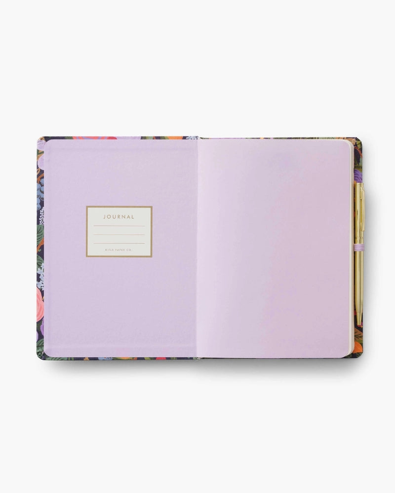 Journal With Pen Set - Violet Garden Party