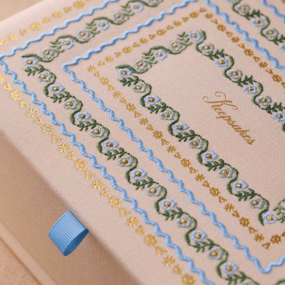 Embroidered Keepsake Box - Delphine [PRE ORDER]