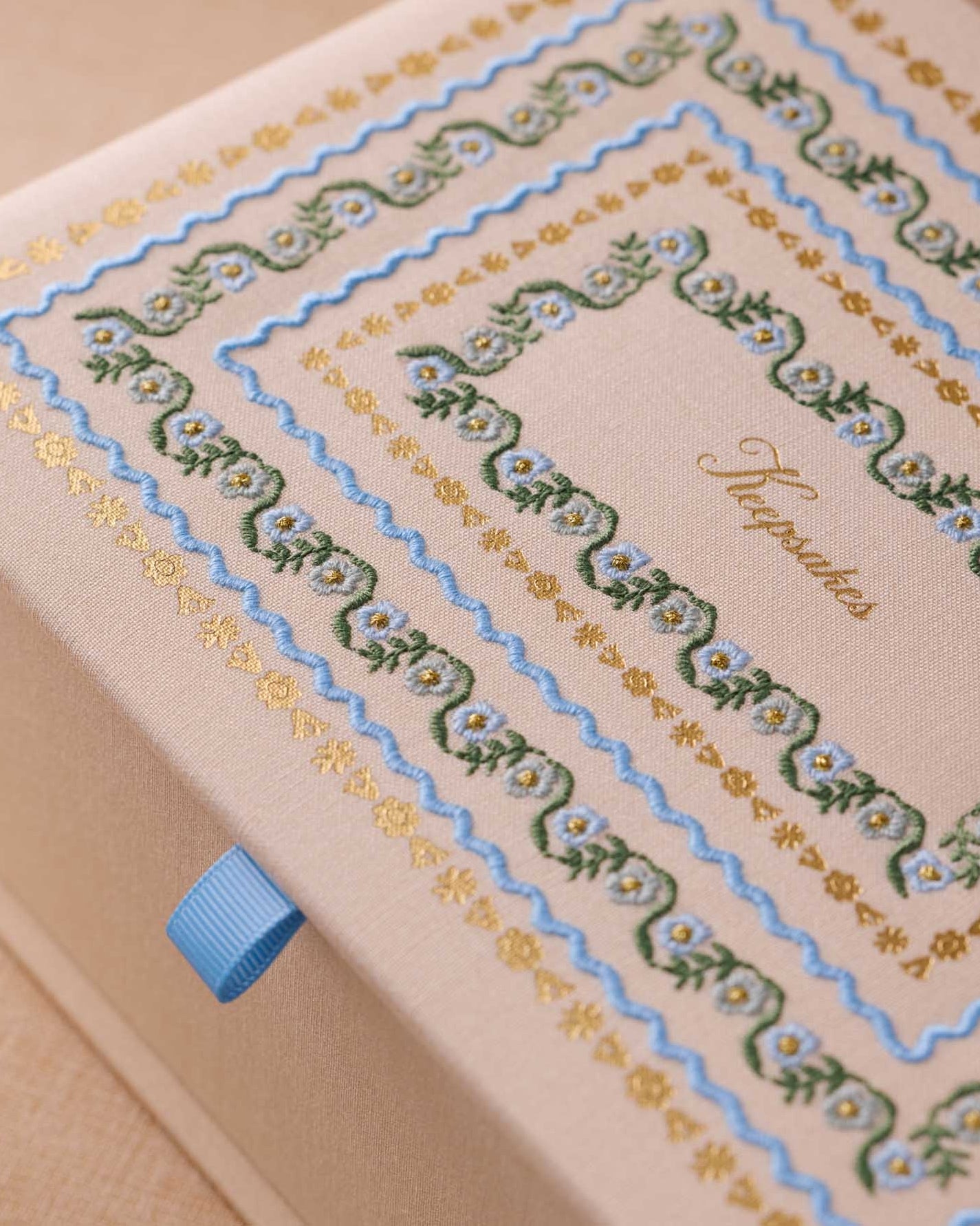 Embroidered Keepsake Box - Delphine [PRE ORDER]