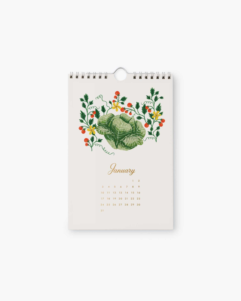 Kitchen Calendar 2027 - Garden Study