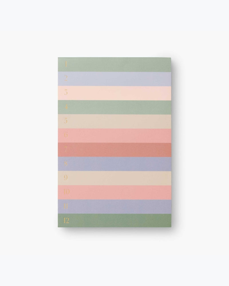 Memo Notepad - Muted Numbered Colorblock [PRE ORDER]