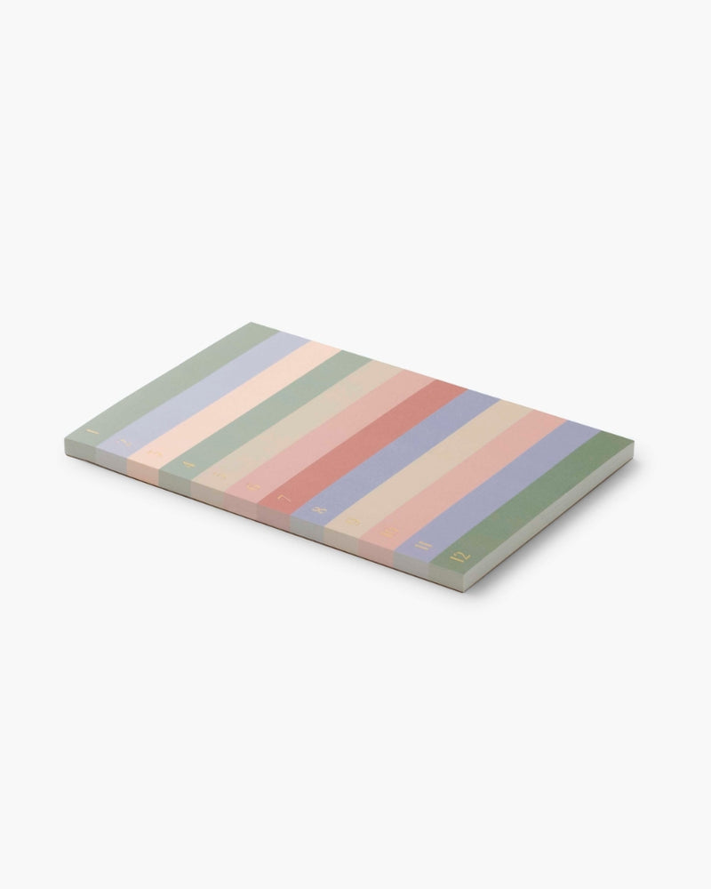 Memo Notepad - Muted Numbered Colorblock [PRE ORDER]