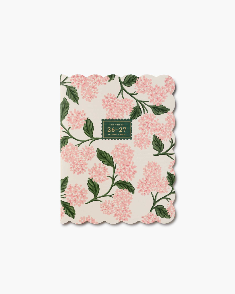 Academic Planner 2026 - 2027 - Pink Hydrangea