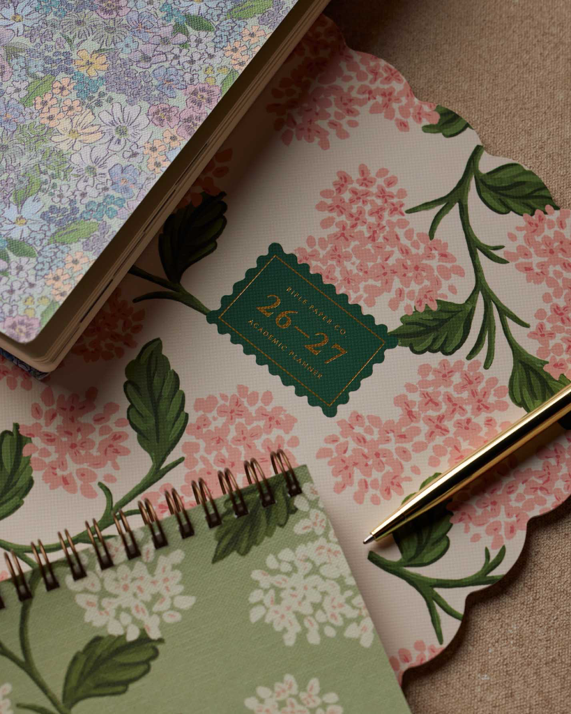 Academic Planner 2026 - 2027 - Pink Hydrangea