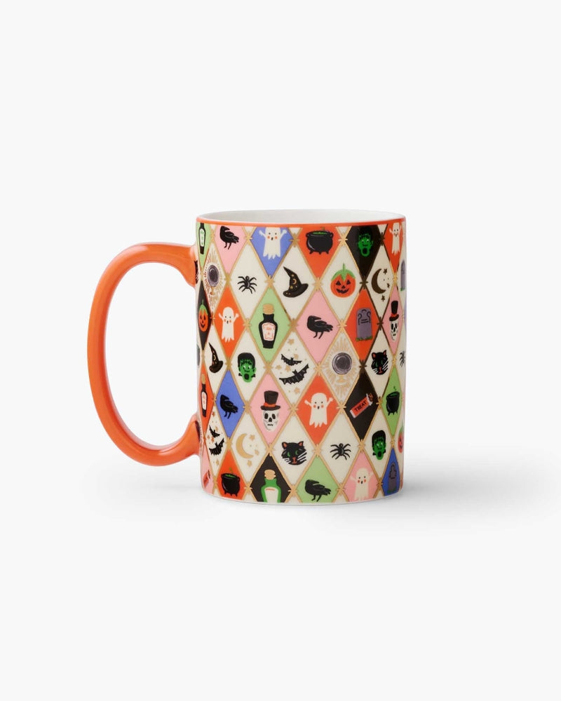 Porcelain Mug - Halloween Argyle [PRE ORDER]