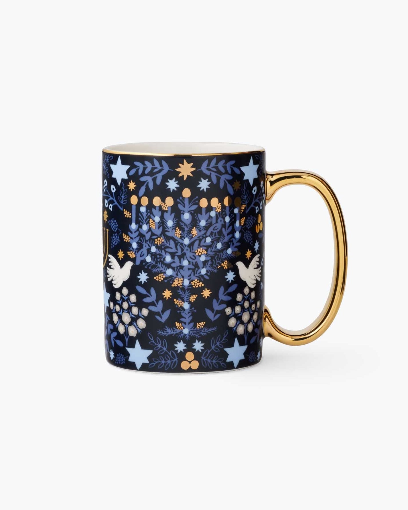 Porcelain Mug - Laurel Menorah [PRE ORDER]