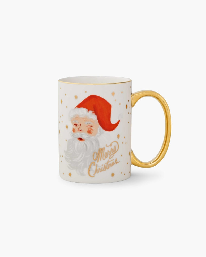 Porcelain Mug - Winking Santa [PRE ORDER]