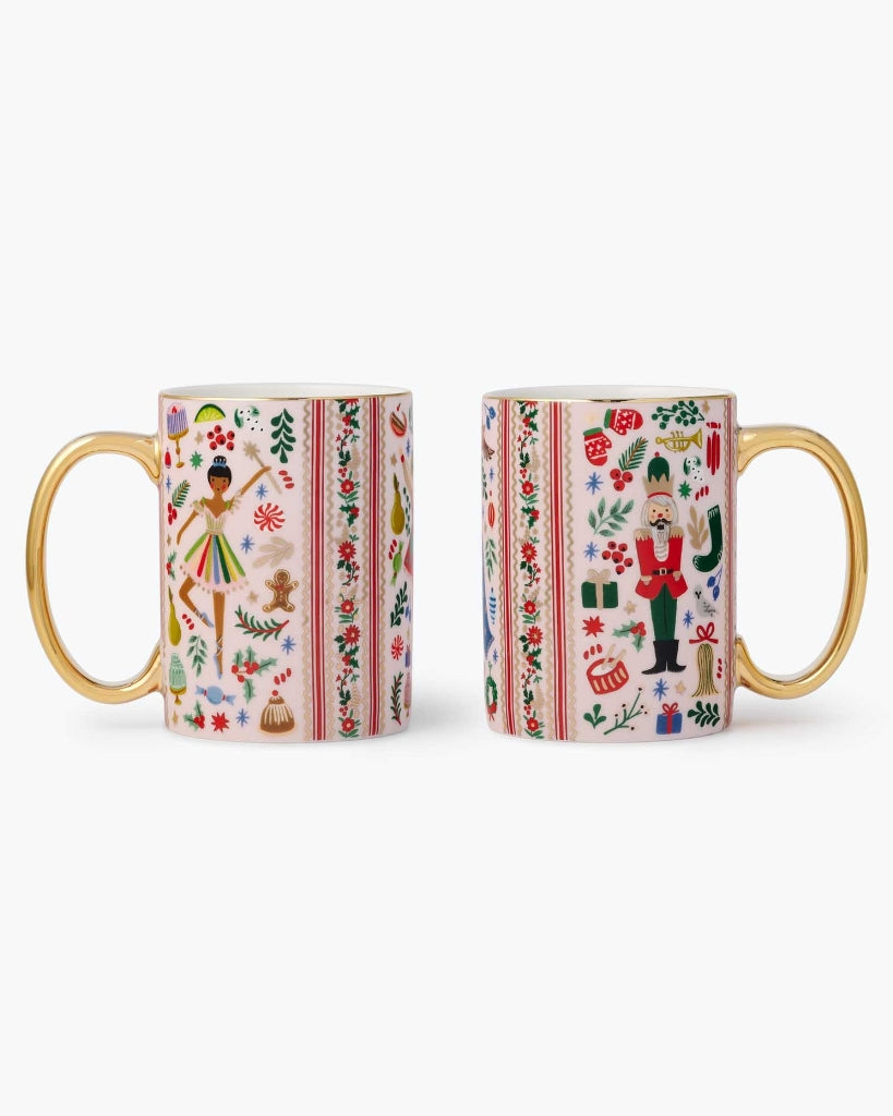 Porcelain Mug Set - Holly Jolly Nutcracker [PRE ORDER]
