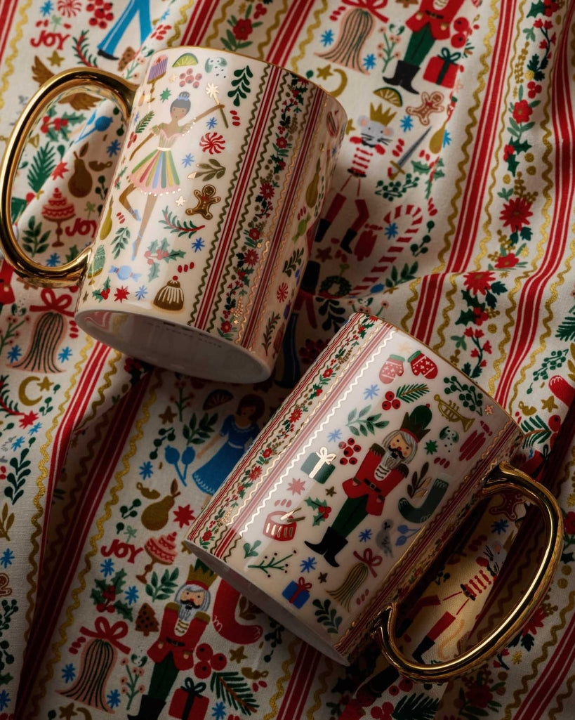 Porcelain Mug Set - Holly Jolly Nutcracker [PRE ORDER]