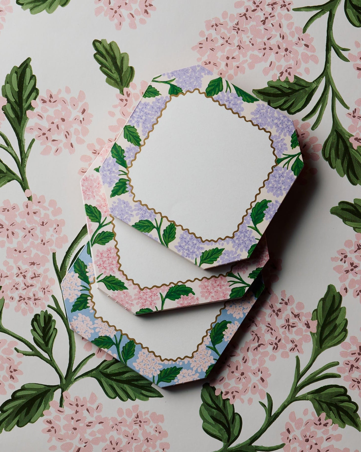 Mini Notepad Trio - Pink Hydrangea