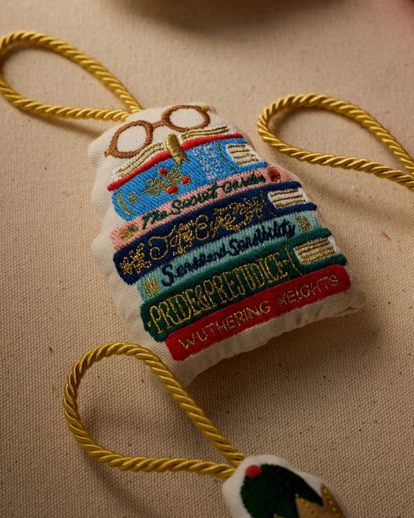Embroidered Ornament - Book Club [PRE ORDER]