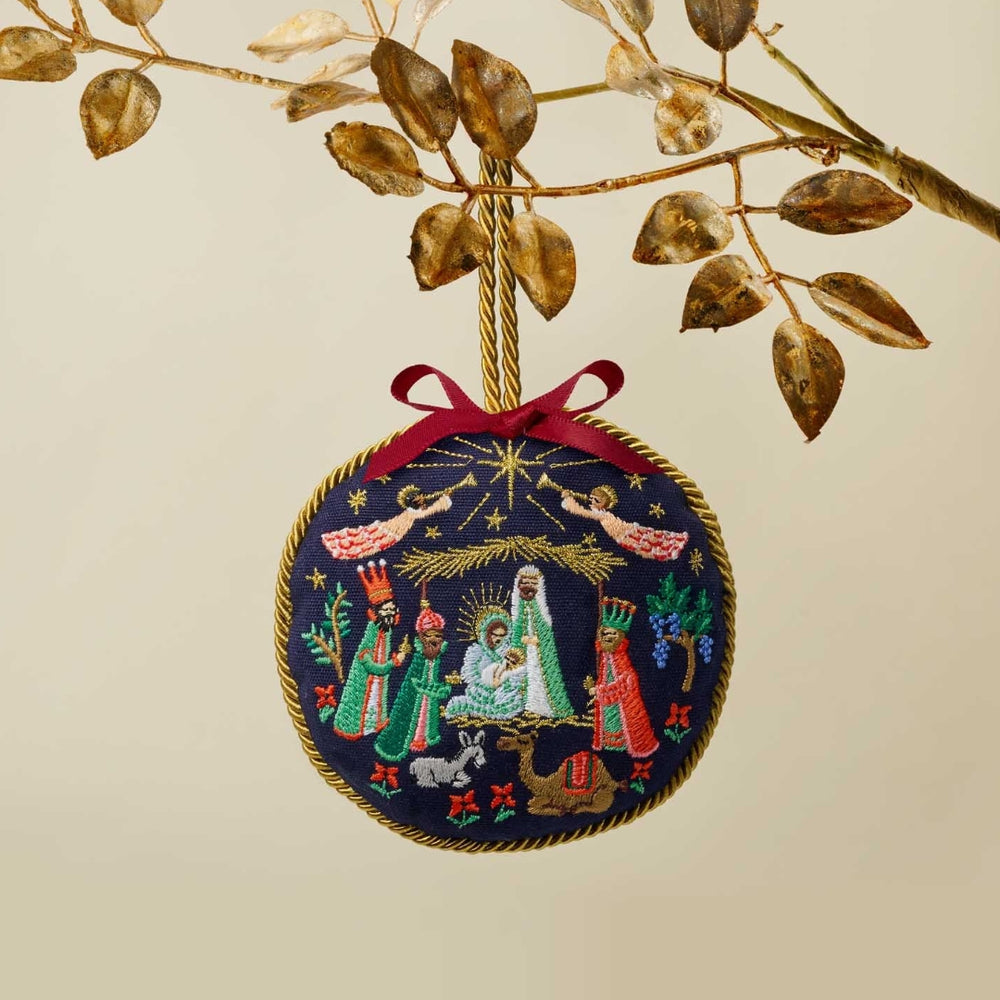 Embroidered Ornament - Nativity [PRE ORDER]
