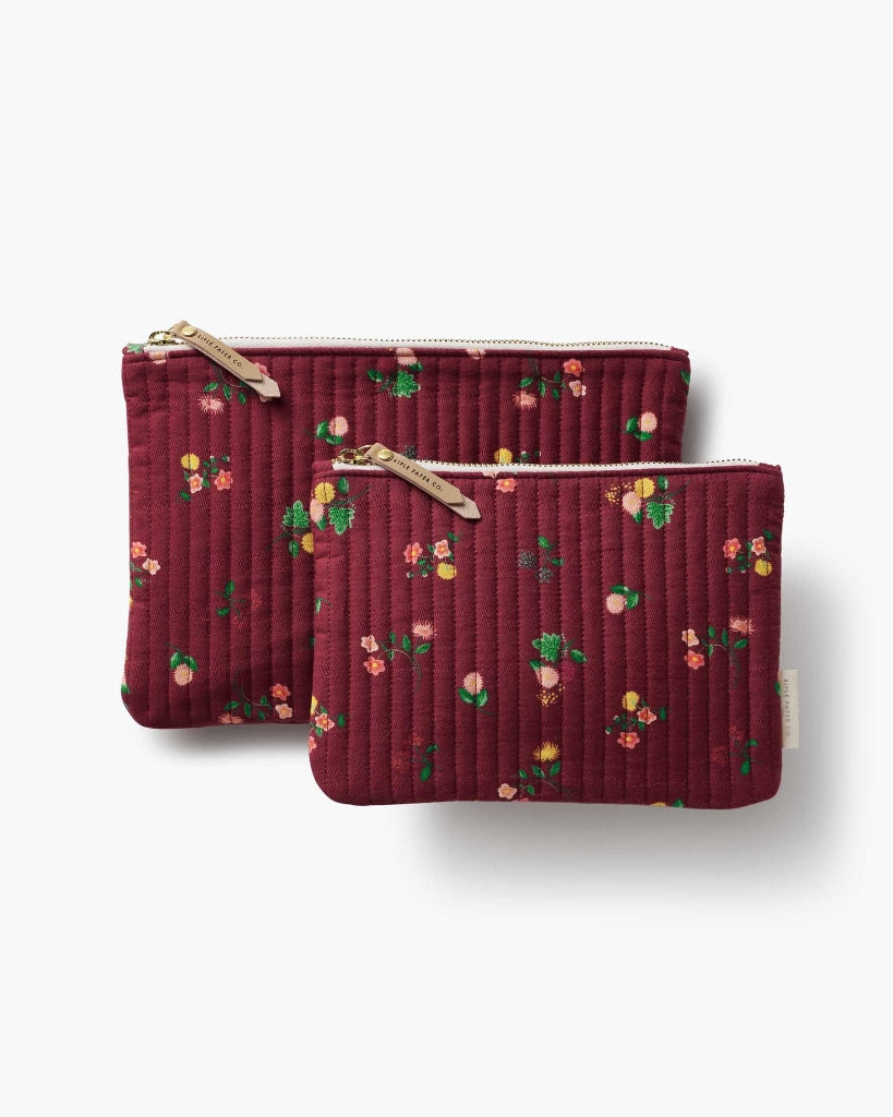 Quilted Pouch Set - Ditsy Dahlia [PRE ORDER]