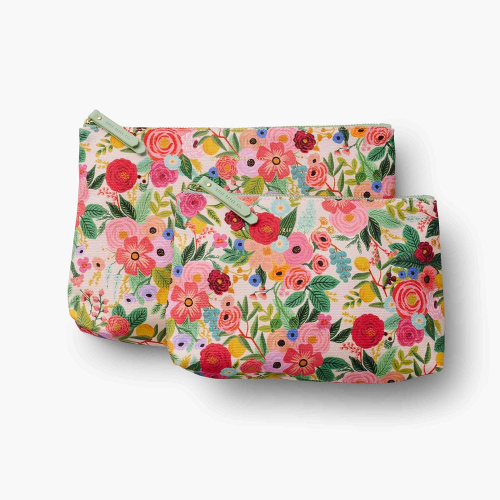 Zippered Pouch Set - Garden Party