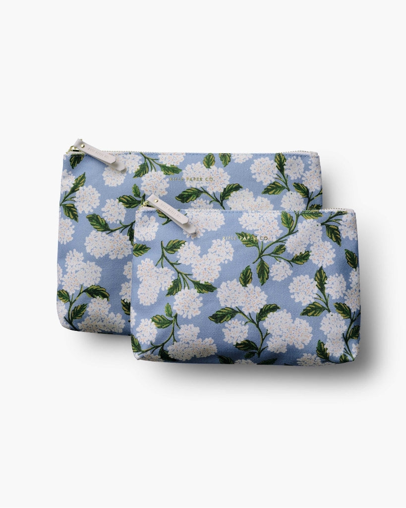 Zippered Pouch Set - Hydrangea [PRE ORDER]