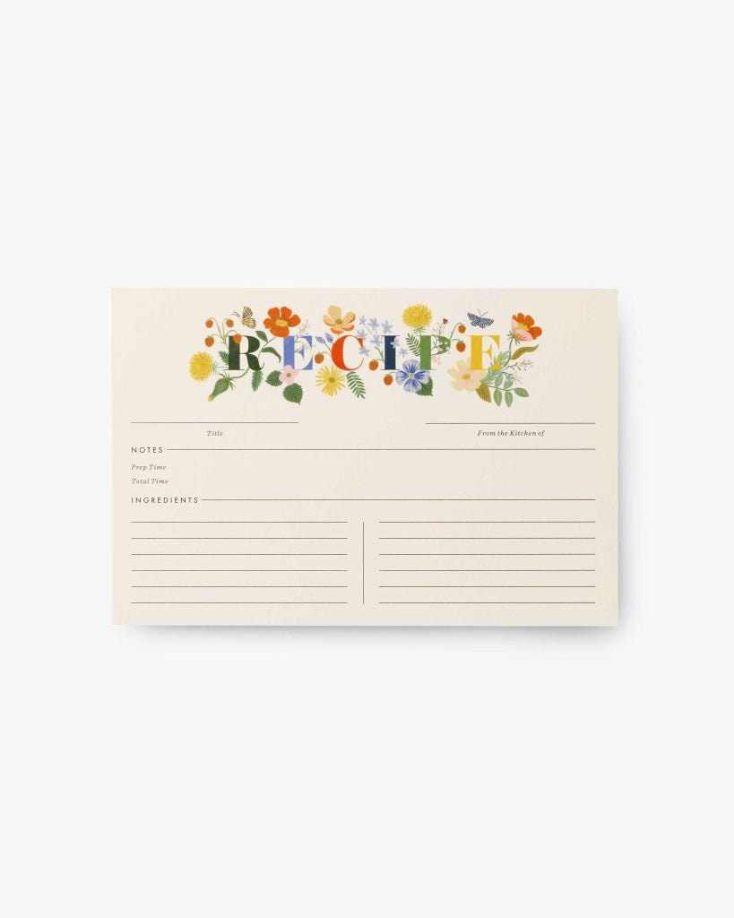 Recipe Cards - Mayfair