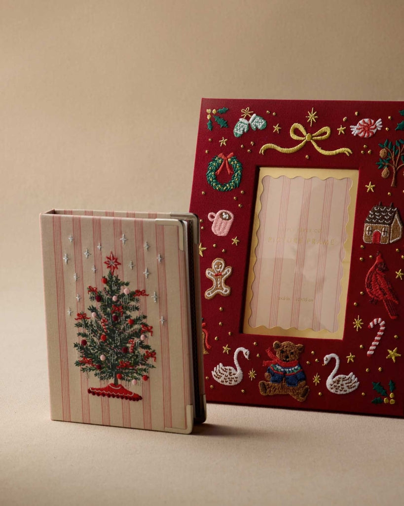 Embroidered Small Photo Album - Tinsel Tree [PRE ORDER]