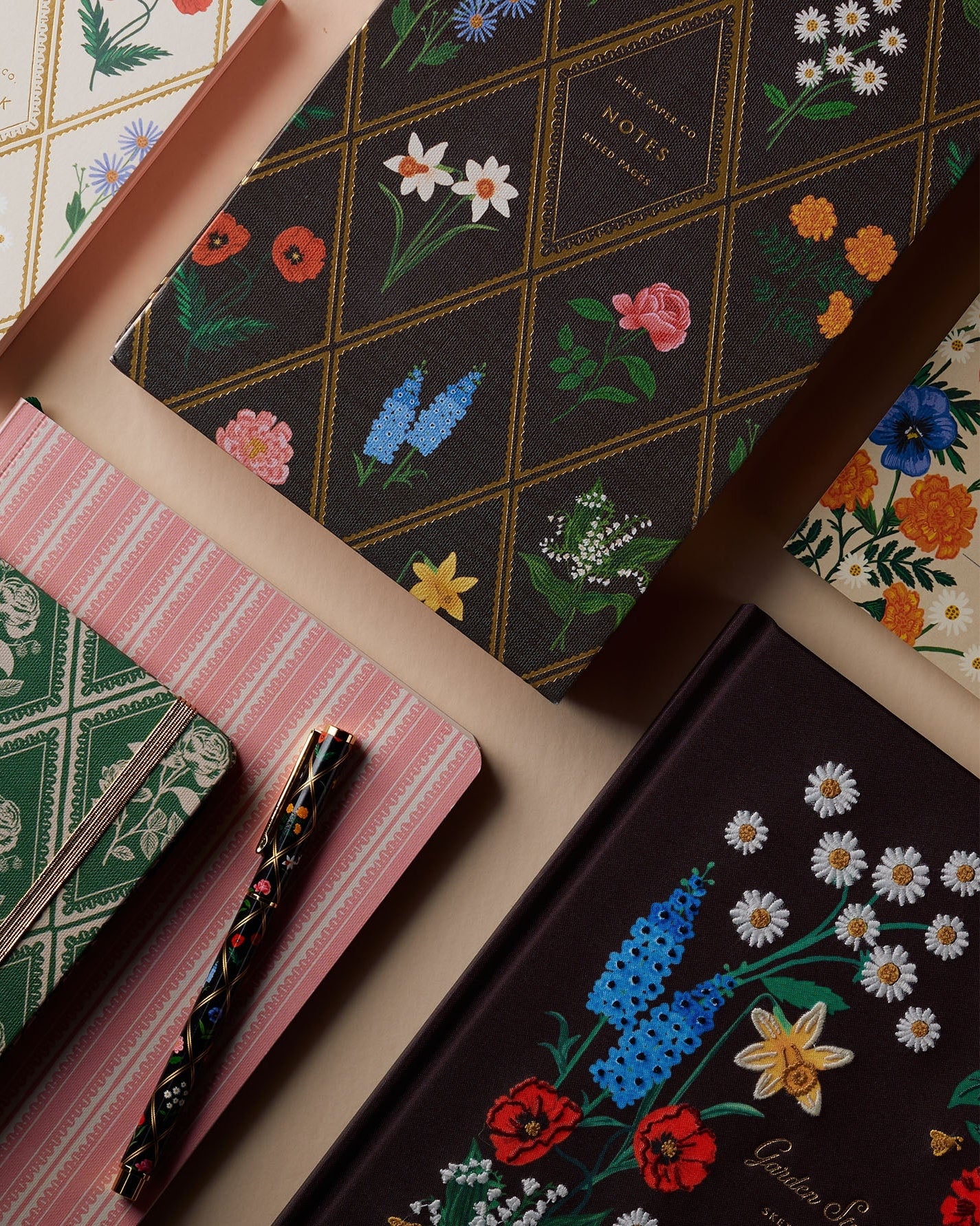 Desktop Spiral Notepad - Garden Study