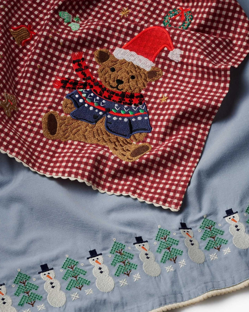 Embroidered Tea Towel - Beary Christmas [PRE ORDER]