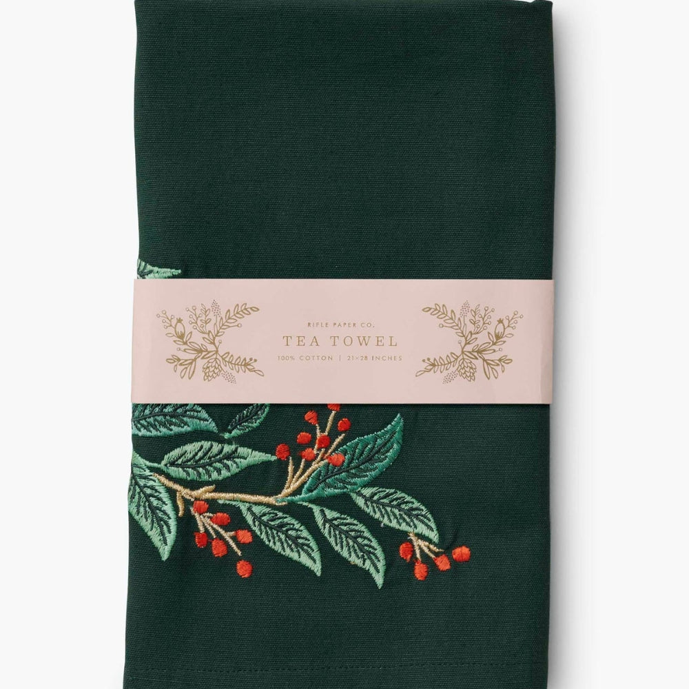 Embroidered Tea Towel - Willowberry [PRE ORDER]