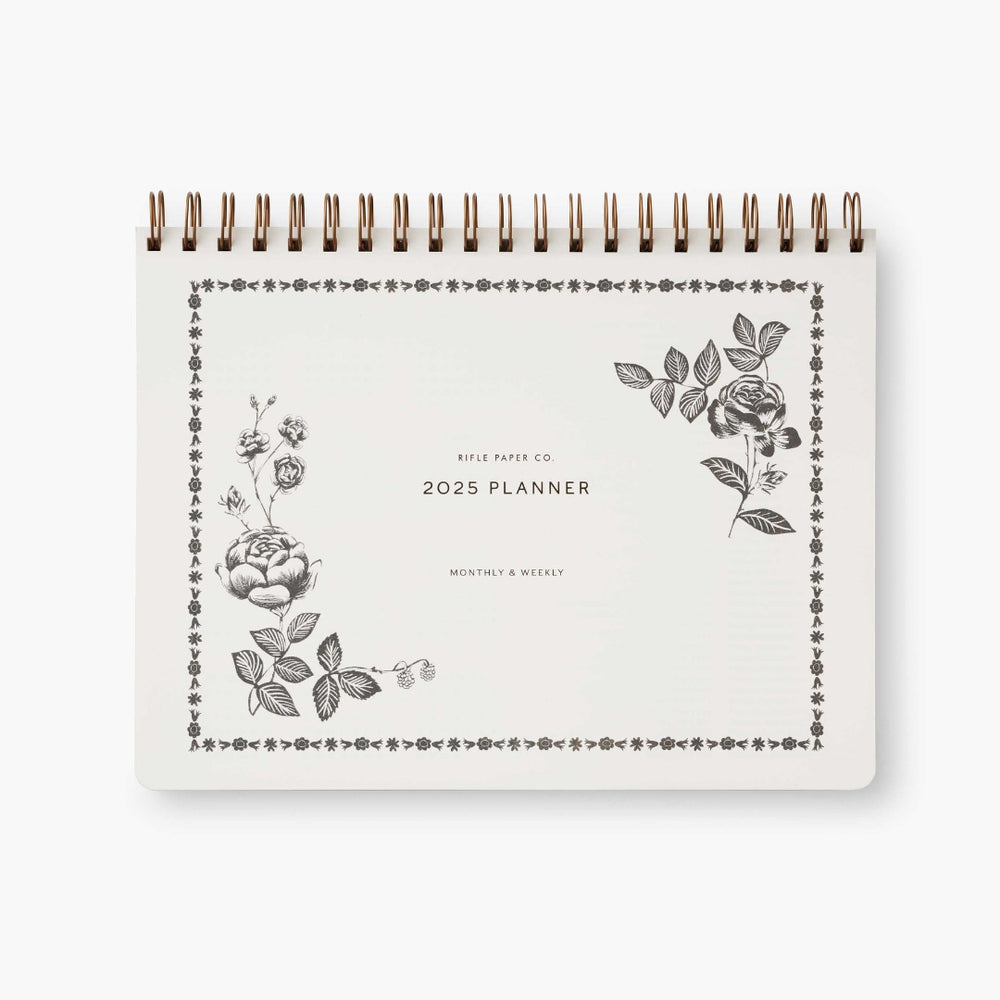 Top Spiral Planner 2025 - English Rose