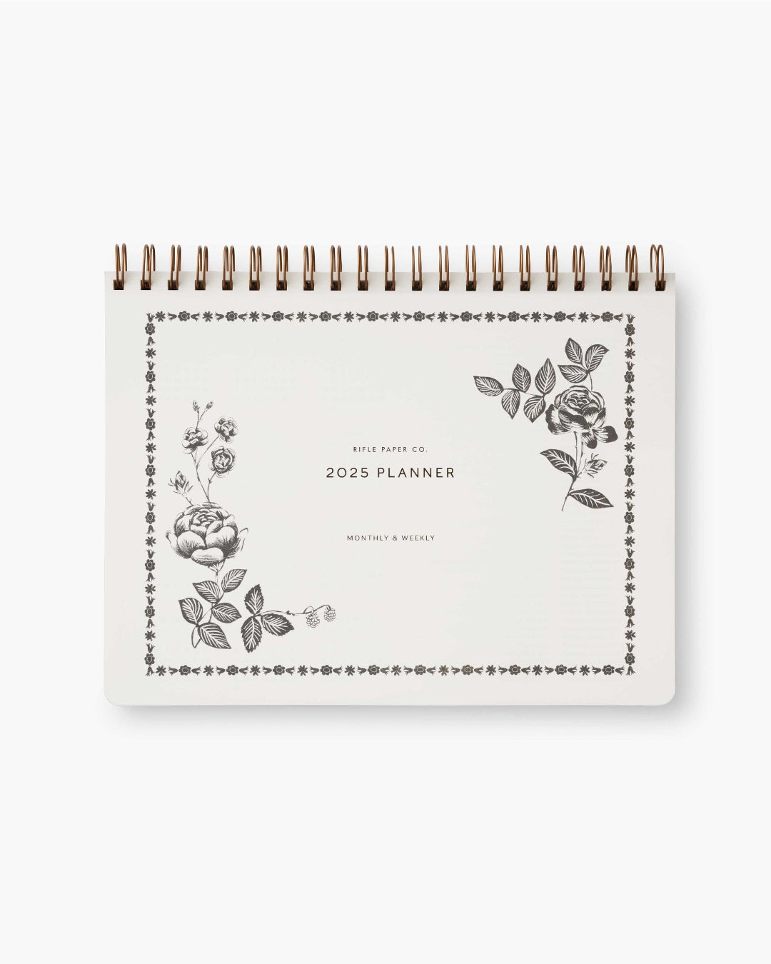 Top Spiral Planner 2025 - English Rose