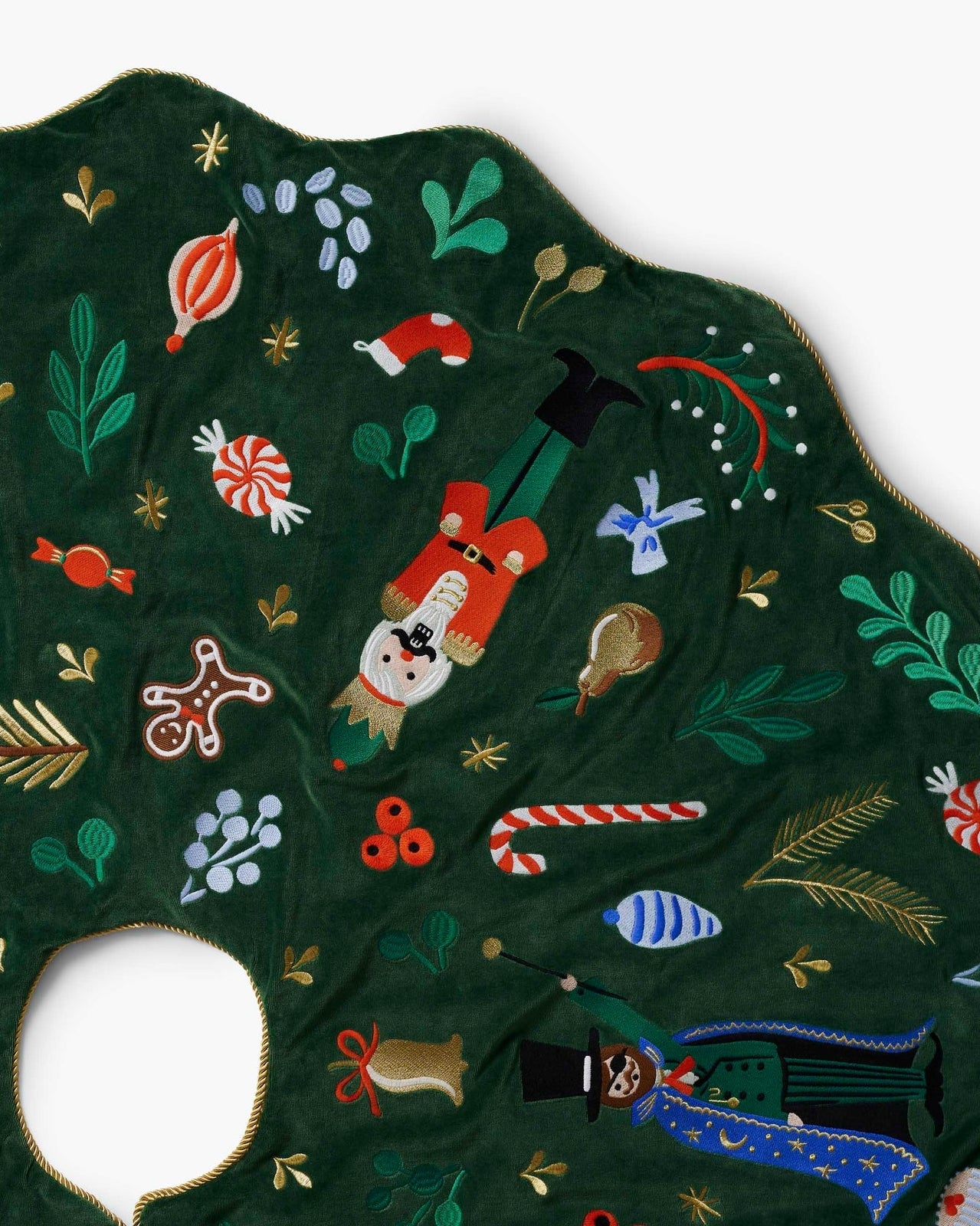 Rifle Paper Co. | Embroidered Tree Skirt - Nutcracker