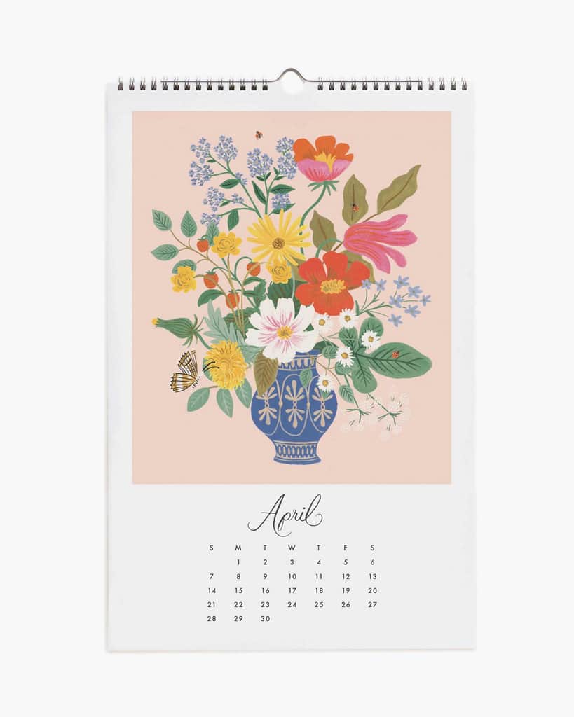 Wall Calendar 2024 - Flower Studies