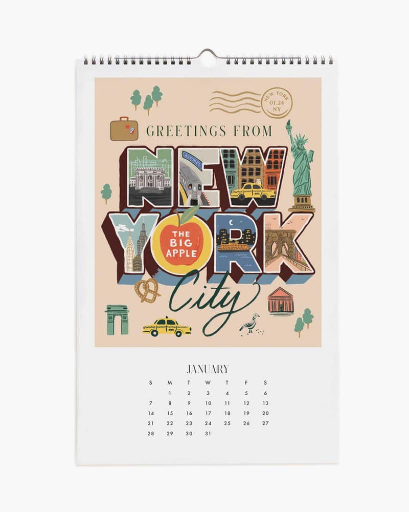 Wall Calendar 2024 - Greetings From Around The World