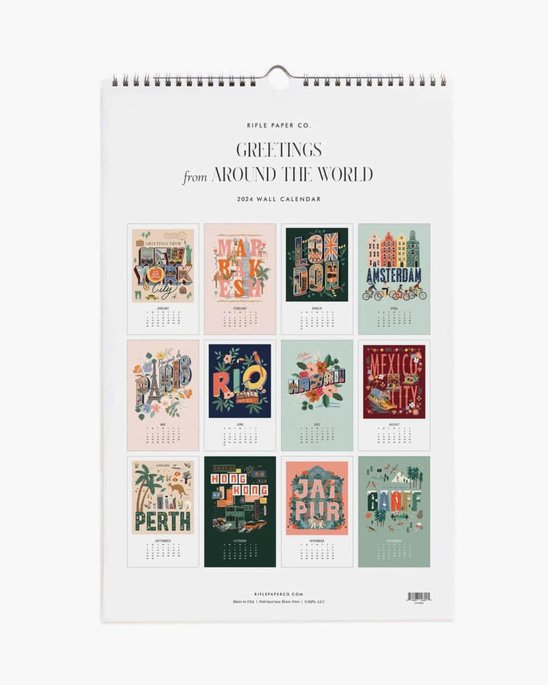 
                      
                        Wall Calendar 2024 - Greetings From Around The World
                      
                    