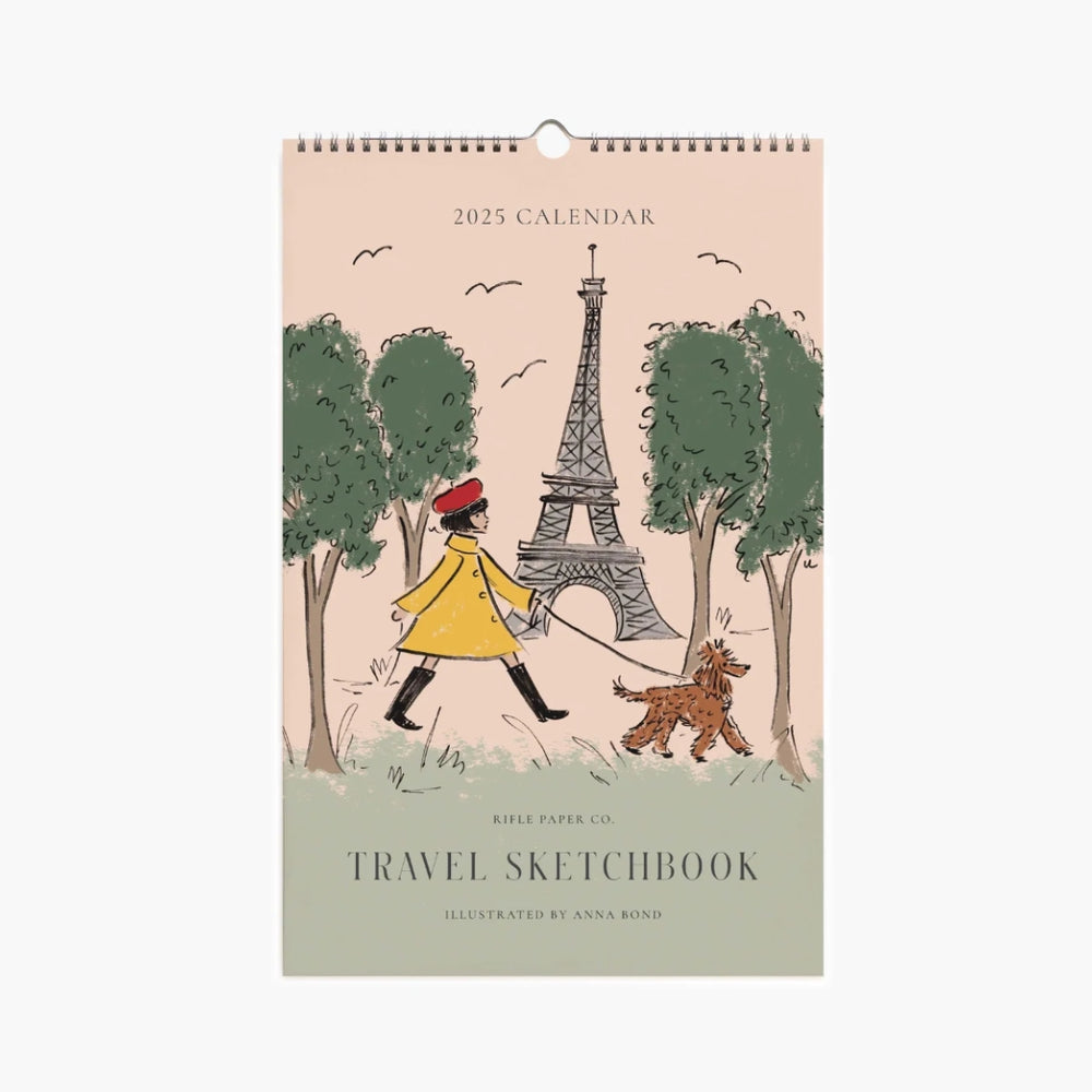 Wall Calendar 2025 - Travel Sketchbook