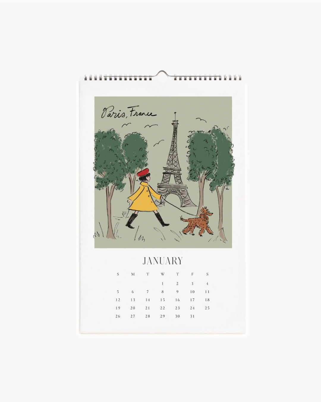 Wall Calendar 2025 - Travel Sketchbook