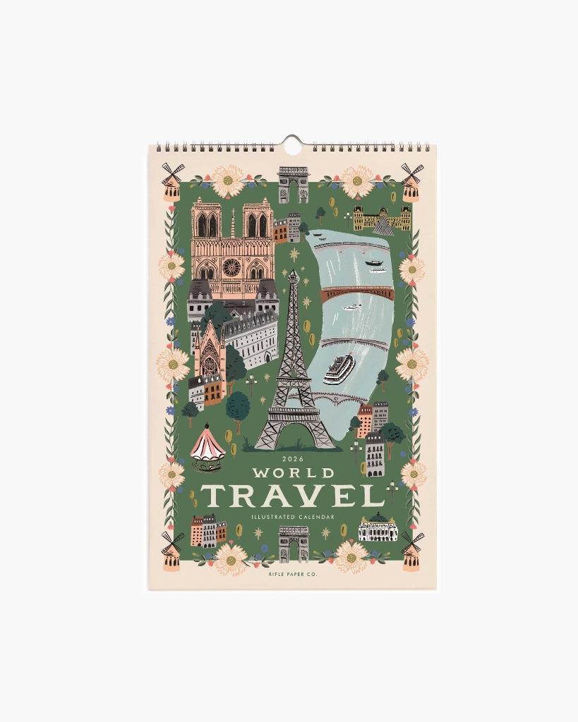 Wall Calendar 2026 - World Travel
