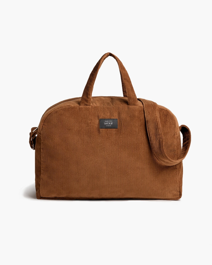 Corduroy Collection Weekend Bag - Caramel