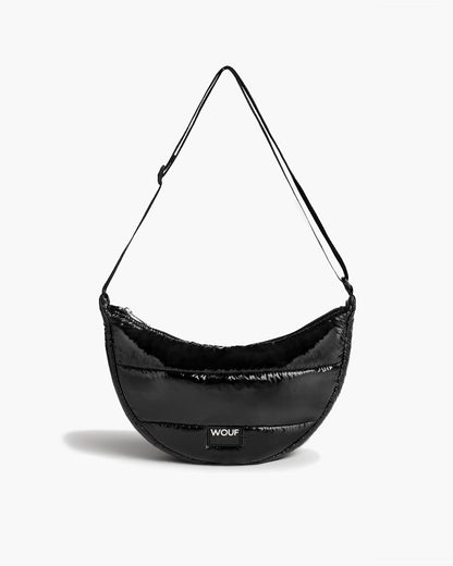 Quilted Collection Crossbody Bag - Black Glossy [PRE ORDER]