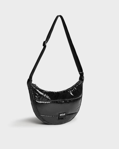 Quilted Collection Crossbody Bag - Black Glossy [PRE ORDER]